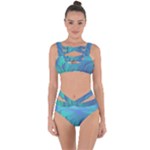 Psicodelia Zyguratti Texture Cyanturquoise Bandaged Up Bikini Set 