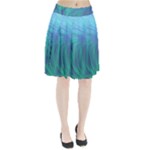 Psicodelia Zyguratti Texture Cyanturquoise Pleated Skirt