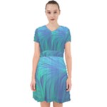 Psicodelia Zyguratti Texture Cyanturquoise Adorable in Chiffon Dress