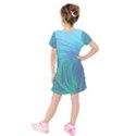 Kids  Short Sleeve Velvet Dress 