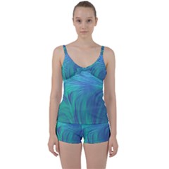 Tie Front Two Piece Tankini 