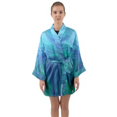 Long Sleeve Satin Kimono 