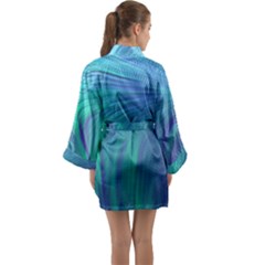 Long Sleeve Satin Kimono 