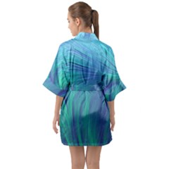 Half Sleeve Satin Kimono  