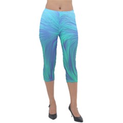 Lightweight Velour Capri Leggings  