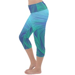 Lightweight Velour Capri Yoga Leggings 