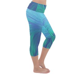 Lightweight Velour Capri Yoga Leggings 