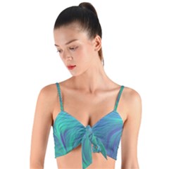 Woven Tie Front Bralet 