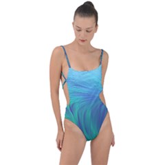 Tie Strap One Piece Swimsuit 