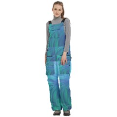 Women s Side Zip Front Pouch Ski And Snowboard Bib Pants	 