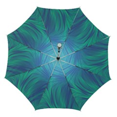 Psicodelia Zyguratti Texture Cyanturquoise Automatic Folding Umbrella with Case (Medium) from ArtsNow.com