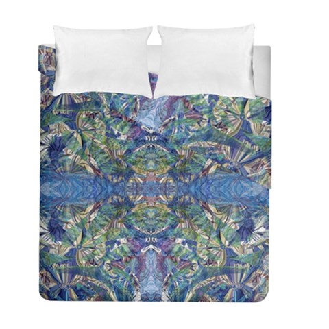 Blue arabesque Duvet Cover Double Side (Full/ Double Size) from ArtsNow.com