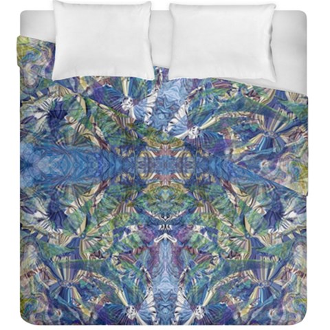 Blue arabesque Duvet Cover Double Side (King Size) from ArtsNow.com