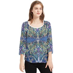 Chiffon Quarter Sleeve Blouse 