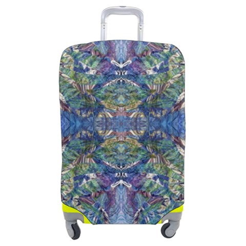 Blue arabesque Luggage Cover (Medium) from ArtsNow.com