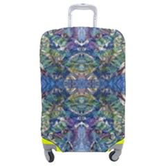 Blue arabesque Luggage Cover (Medium) from ArtsNow.com