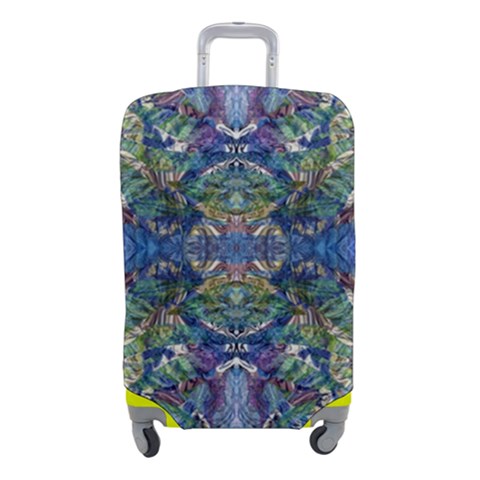 Blue arabesque Luggage Cover (Small) from ArtsNow.com