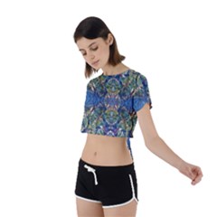 Tie Back Short Sleeve Crop T-Shirt 