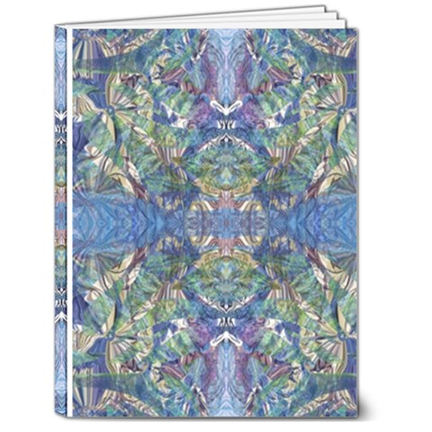 Blue arabesque 6  x 8  Hardcover Notebook from ArtsNow.com