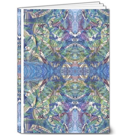 Blue arabesque 5  x 7  Hardcover Notebook from ArtsNow.com