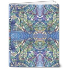 Blue arabesque 7  x 9  Softcover Notebook from ArtsNow.com