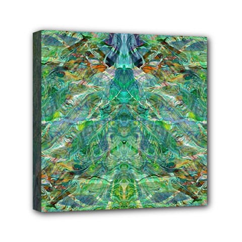 Green Repeats I Mini Canvas 6  x 6  (Stretched) from ArtsNow.com