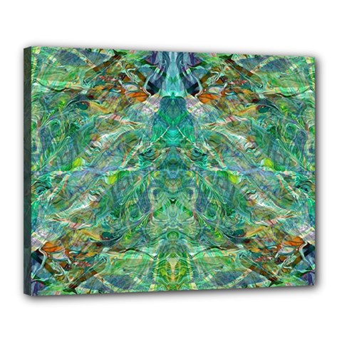 Green Repeats I Canvas 20  x 16  (Stretched) from ArtsNow.com