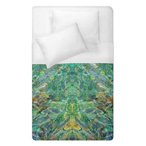 Green Repeats I Duvet Cover (Single Size) from ArtsNow.com