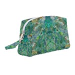 Green Repeats I Wristlet Pouch Bag (Medium)