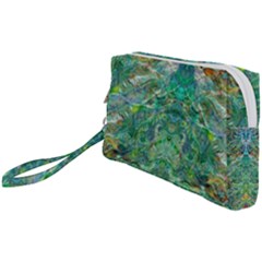 Green Repeats I Wristlet Pouch Bag (Small) from ArtsNow.com