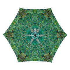 Green Repeats I Automatic Folding Umbrella with Case (Small) from ArtsNow.com