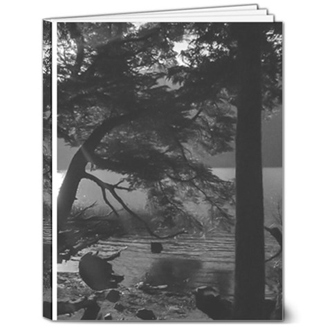 Los Alerces National Park Waterfront Landscape, Argentina002 7  x 9  Hardcover Notebook from ArtsNow.com