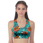 Flame Swirls Fitness Sports Bra