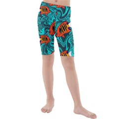 Kids  Mid Length Swim Shorts 