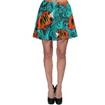 Flame Swirls Skater Skirt