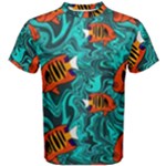 Flame Swirls Men s Cotton T-Shirt