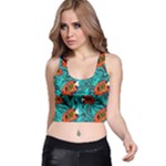 Flame Swirls Racer Back Crop Top