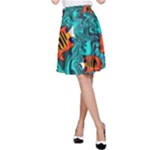 Flame Swirls A-Line Skirt