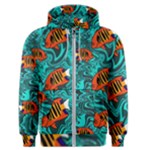 Flame Swirls Men s Zipper Hoodie