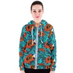 Flame Swirls Women s Zipper Hoodie