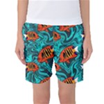 Flame Swirls Women s Basketball Shorts