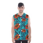 Flame Swirls Men s Basketball Tank Top