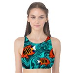 Flame Swirls Tank Bikini Top