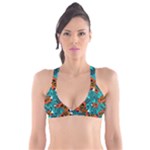 Flame Swirls Plunge Bikini Top