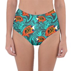 Reversible High-Waist Bikini Bottoms 