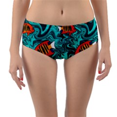 Reversible Mid-Waist Bikini Bottoms 