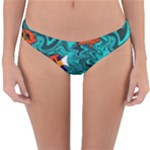 Flame Swirls Reversible Hipster Bikini Bottoms