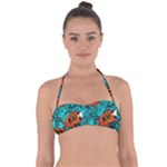 Flame Swirls Tie Back Bikini Top