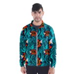 Flame Swirls Men s Windbreaker