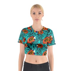 Flame Swirls Cotton Crop Top from ArtsNow.com